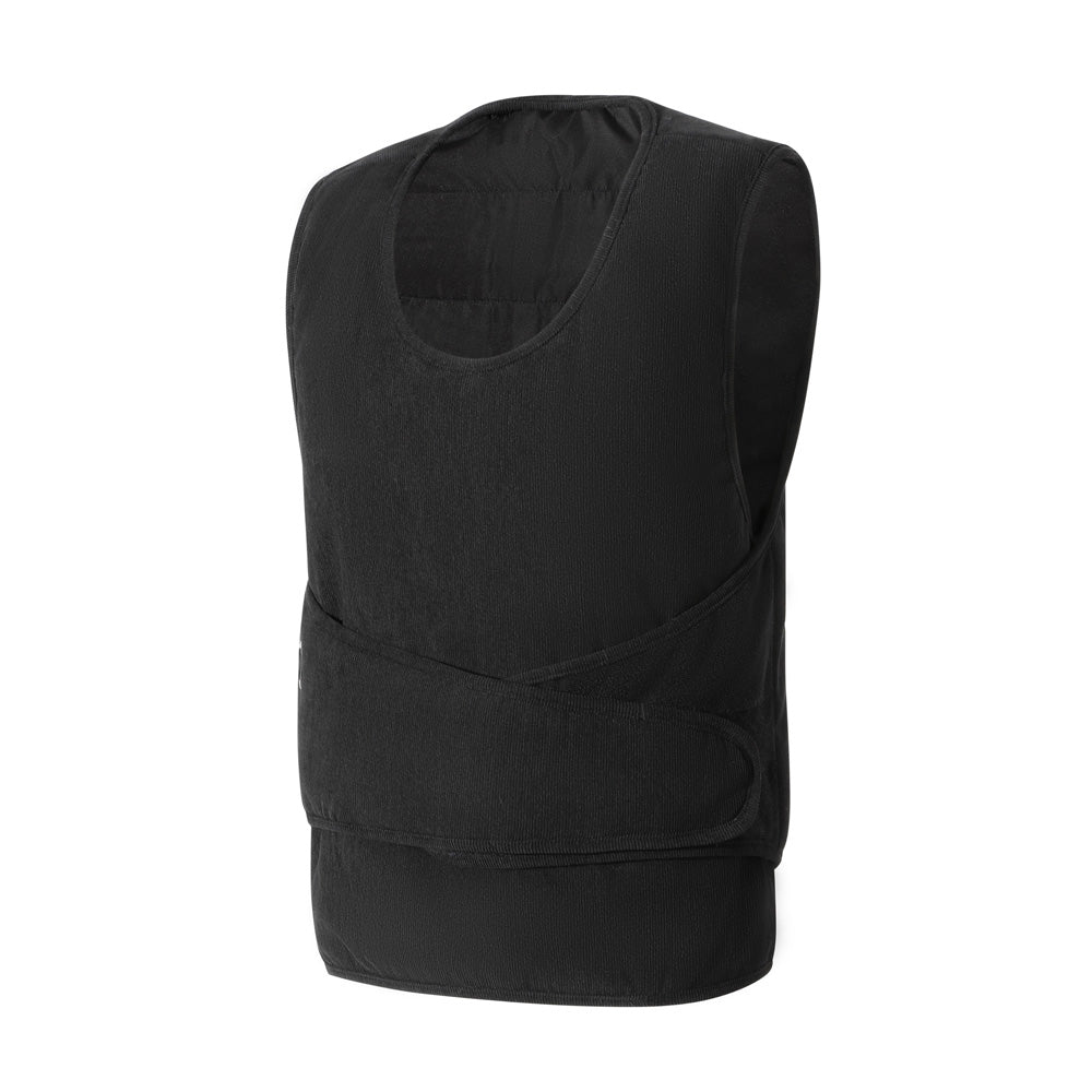 Black 8 Areas Heated Vest for Men Women USB Charging Smart Temperature Winter Warming Waistcoat with Adjustable Belt
