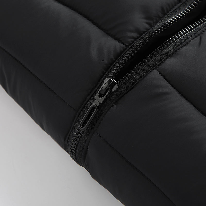 Single Temp-controller 8 Heating Zones Heated Hooded Jacket for Women Men Long Sleeve USB Electric Charging Heater Thermal Cotton Coat for Cold Weather Activities