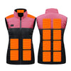 Dual Control 15 Heating Areas Heated Vests for Women Men USB Electric Windproof Winter Warm Gillette Jacket with Zipper